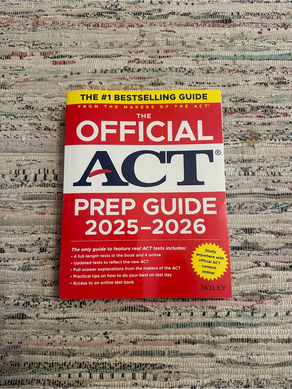 The Official ACT Prep Guide 2025-2026 - Red/White/Yellow Cover